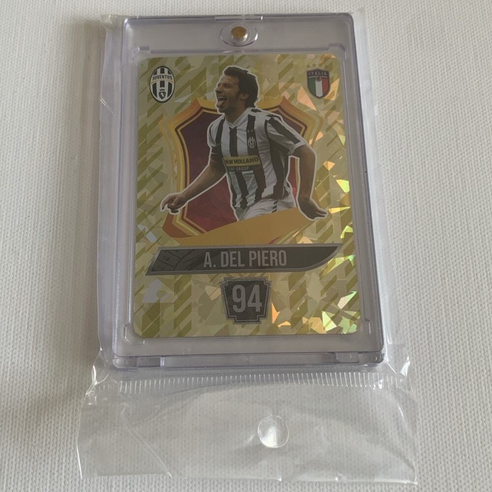 A. Del Piero Juventus FC #94 Gold Holo Foil Card 2024-25 Grass Games Collection